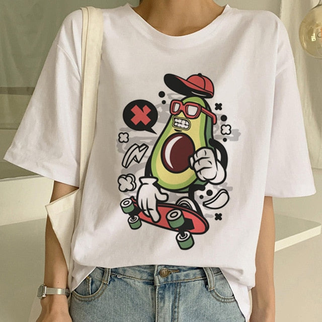 Vegan T Shirt Women Harajuku Kawaii Short Sleeve T-shirt