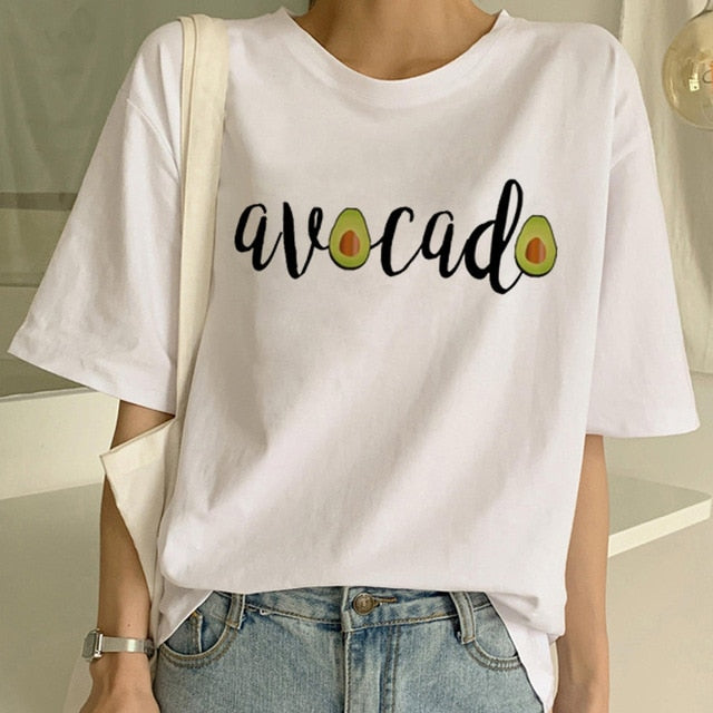 Vegan T Shirt Women Harajuku Kawaii Short Sleeve T-shirt