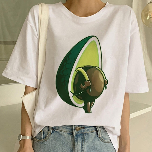 Vegan T Shirt Women Harajuku Kawaii Short Sleeve T-shirt