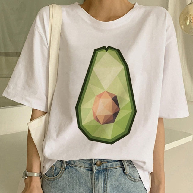 Vegan T Shirt Women Harajuku Kawaii Short Sleeve T-shirt