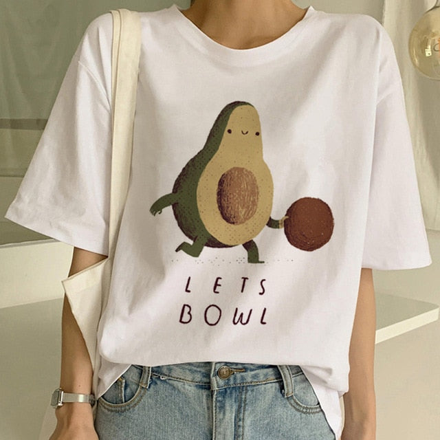 Vegan T Shirt Women Harajuku Kawaii Short Sleeve T-shirt