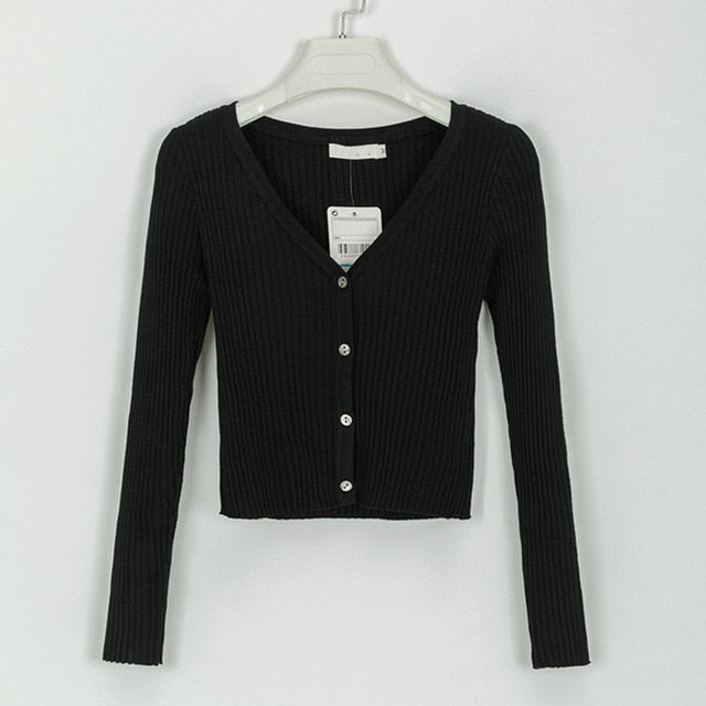 Misswim Sexy buttons knitted sweater cardigan