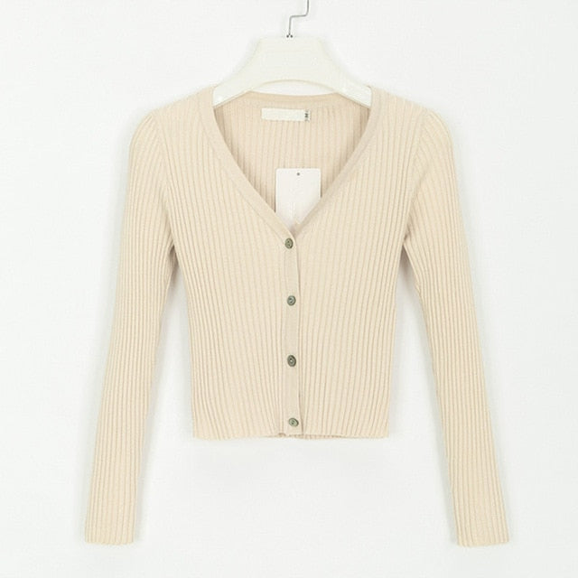 Misswim Sexy buttons knitted sweater cardigan