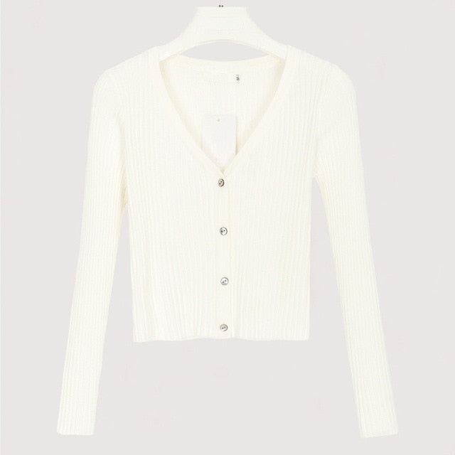 Misswim Sexy buttons knitted sweater cardigan