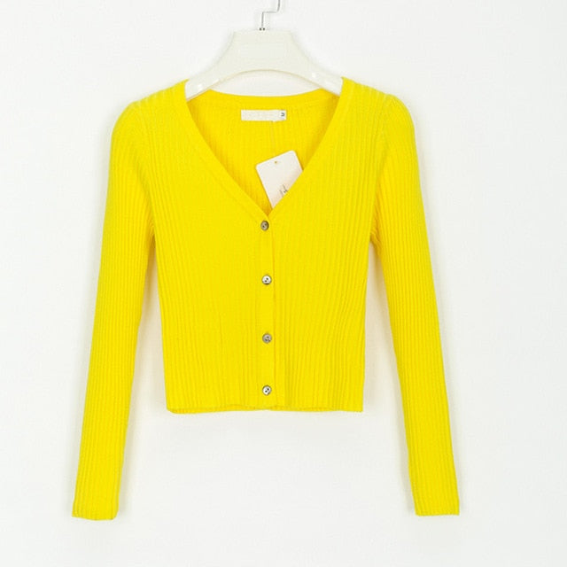 Misswim Sexy buttons knitted sweater cardigan