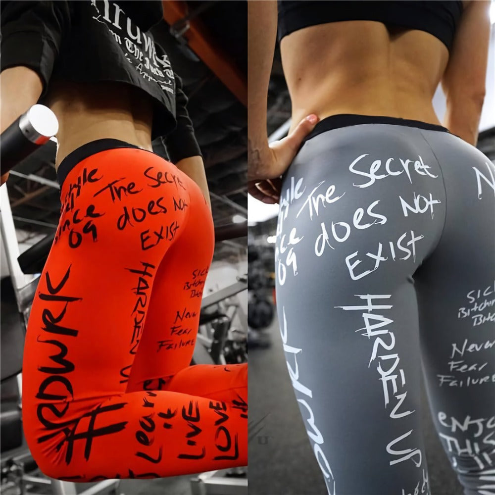 Women Slim Fitness High Waist Elastic Workout Leggings