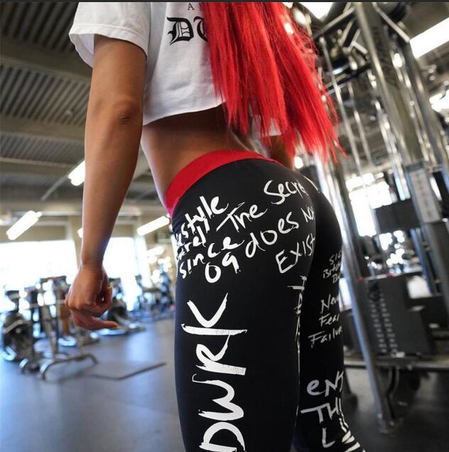 Women Slim Fitness High Waist Elastic Workout Leggings