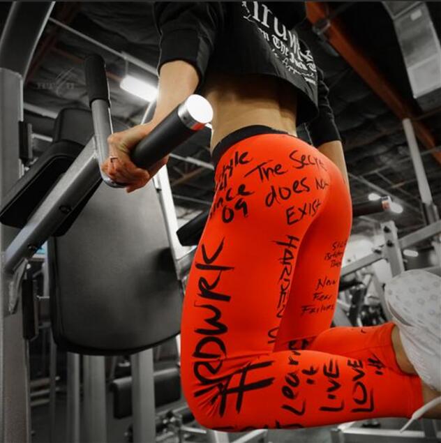 Women Slim Fitness High Waist Elastic Workout Leggings