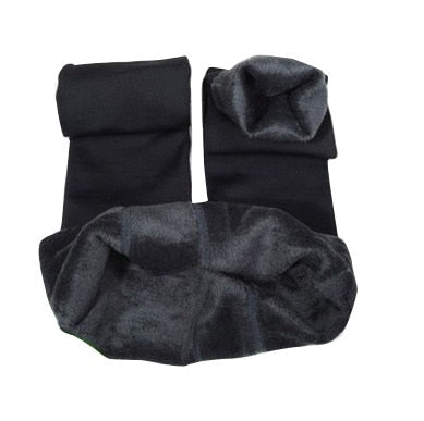 Warm Women's Plus Velvet Winter Leggings Ankle-Length Pants