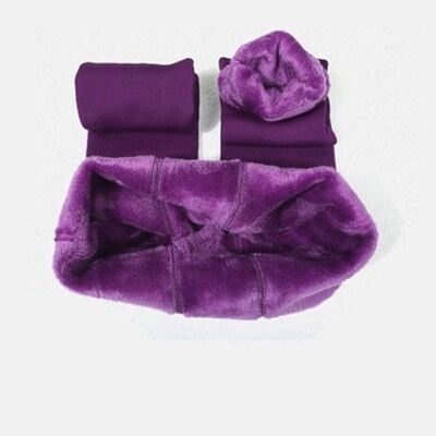 Warm Women's Plus Velvet Winter Leggings Ankle-Length Pants