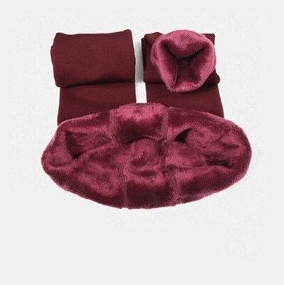Warm Women's Plus Velvet Winter Leggings Ankle-Length Pants