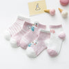 5 par/lote 0-2 y calcetines para bebés e infantes calcetines de bebé para niñas de malla de algodón lindo recién nacido Niño niño calcetines ropa de bebé Accesorios