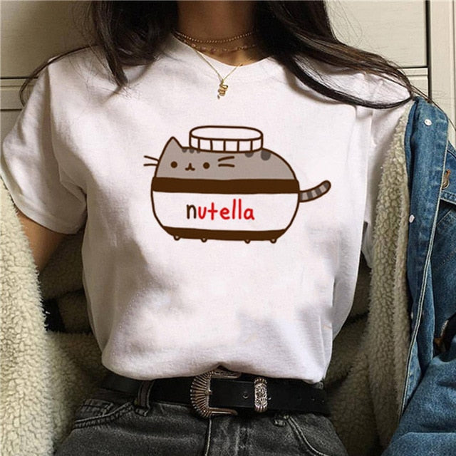 Print T Shirt Women 90s Harajuku Ullzang Fashion T-shirt