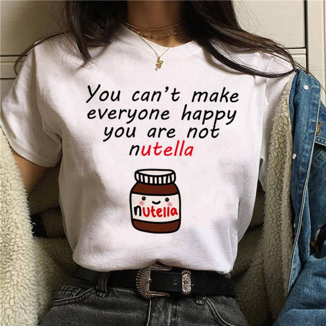 Print T Shirt Women 90s Harajuku Ullzang Fashion T-shirt