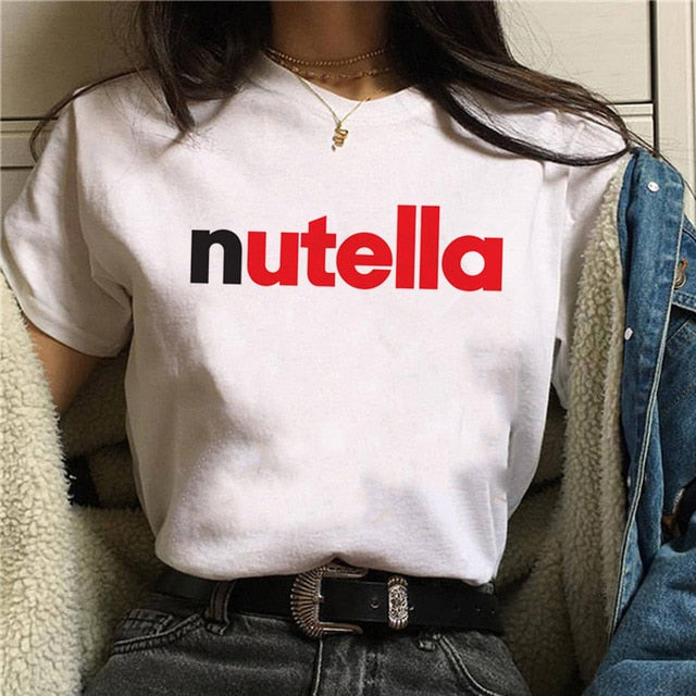 Print T Shirt Women 90s Harajuku Ullzang Fashion T-shirt