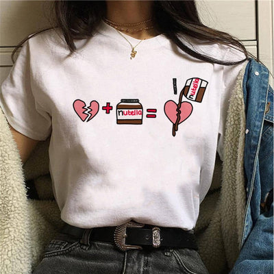 Print T Shirt Women 90s Harajuku Ullzang Fashion T-shirt