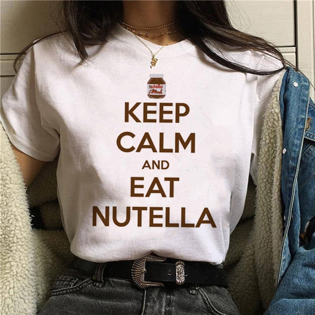Print T Shirt Women 90s Harajuku Ullzang Fashion T-shirt