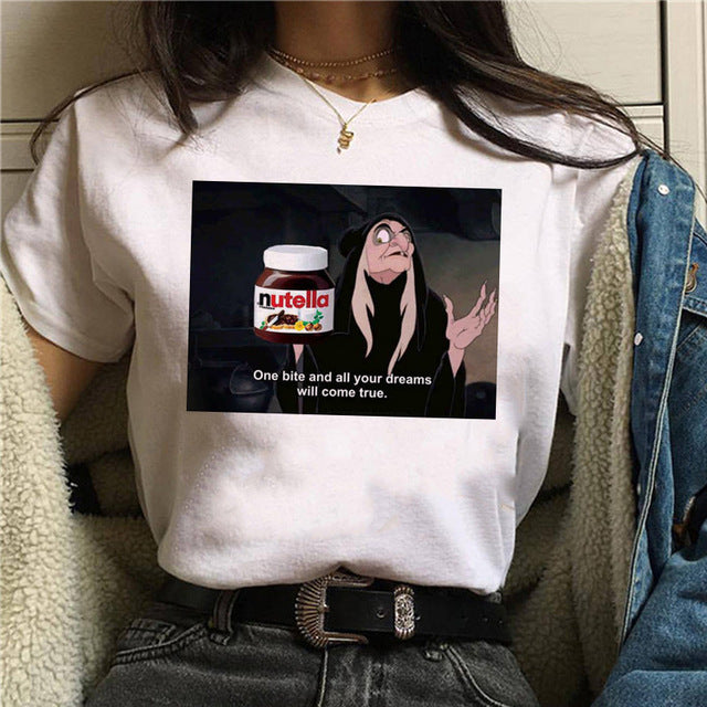 Print T Shirt Women 90s Harajuku Ullzang Fashion T-shirt