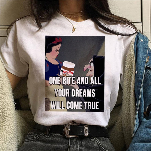 Print T Shirt Women 90s Harajuku Ullzang Fashion T-shirt