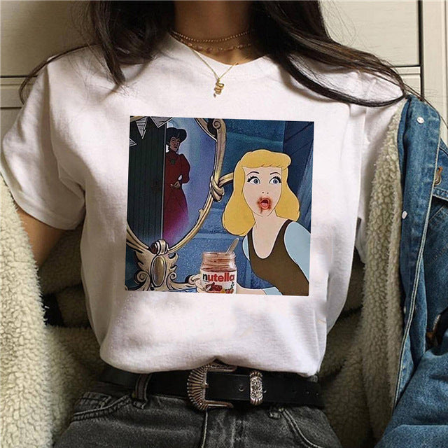 Print T Shirt Women 90s Harajuku Ullzang Fashion T-shirt