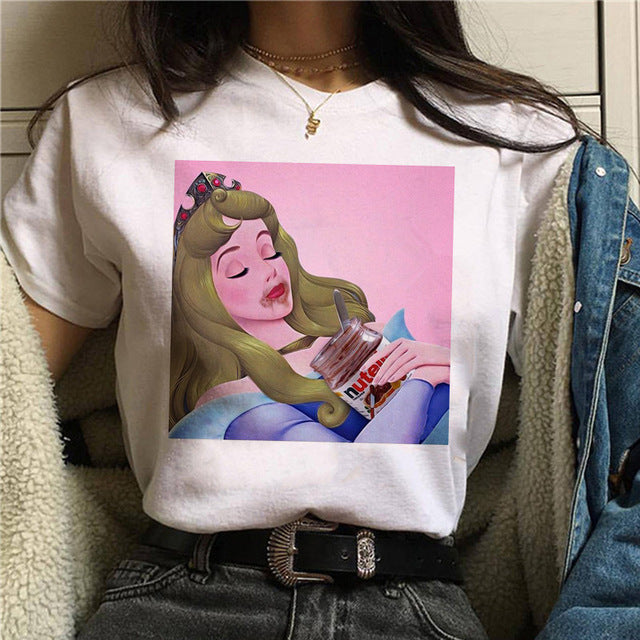 Print T Shirt Women 90s Harajuku Ullzang Fashion T-shirt