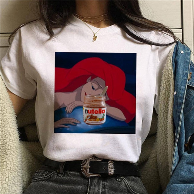 Print T Shirt Women 90s Harajuku Ullzang Fashion T-shirt