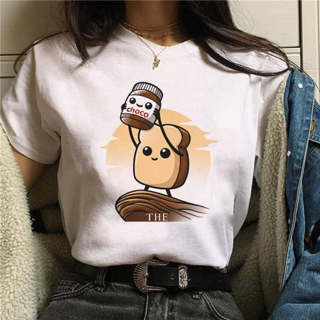 Print T Shirt Women 90s Harajuku Ullzang Fashion T-shirt