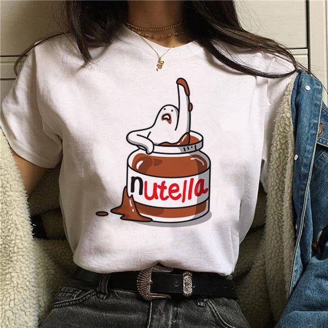 Print T Shirt Women 90s Harajuku Ullzang Fashion T-shirt