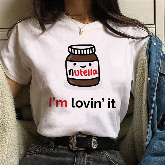 Print T Shirt Women 90s Harajuku Ullzang Fashion T-shirt