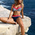 Bikini Push up 2019 Sexy Women Swimsuit Striped Patchwork  Plus Size Swimwear Female Bandage Biquini Bathing suit Women