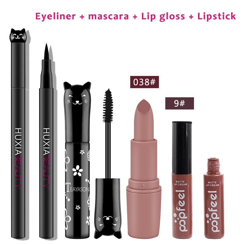 4 unids/set de maquillaje para gatos