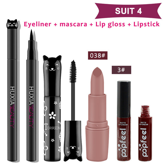 4 unids/set de maquillaje para gatos