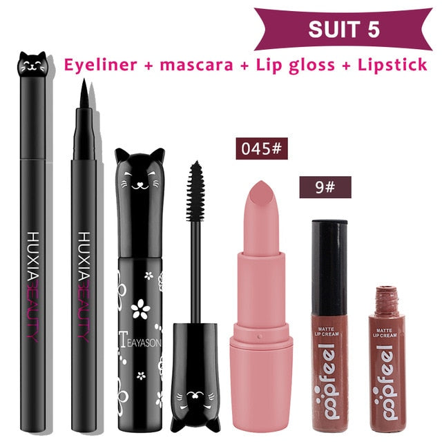 4 unids/set de maquillaje para gatos