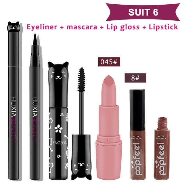 4 unids/set de maquillaje para gatos