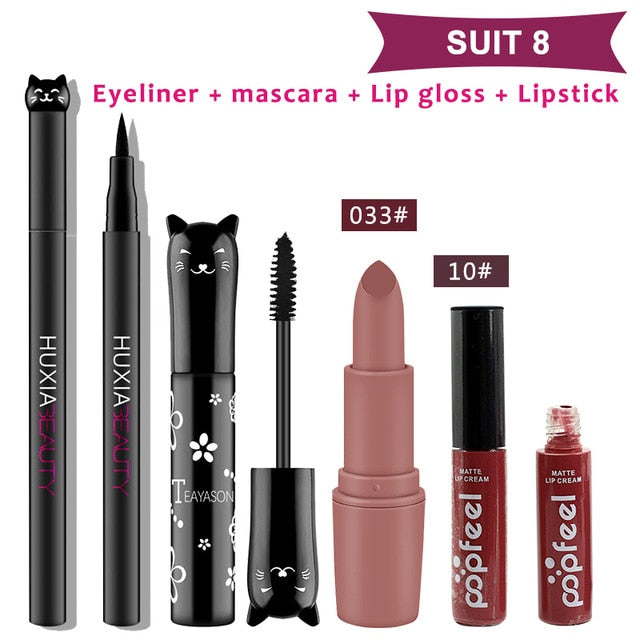4 unids/set de maquillaje para gatos
