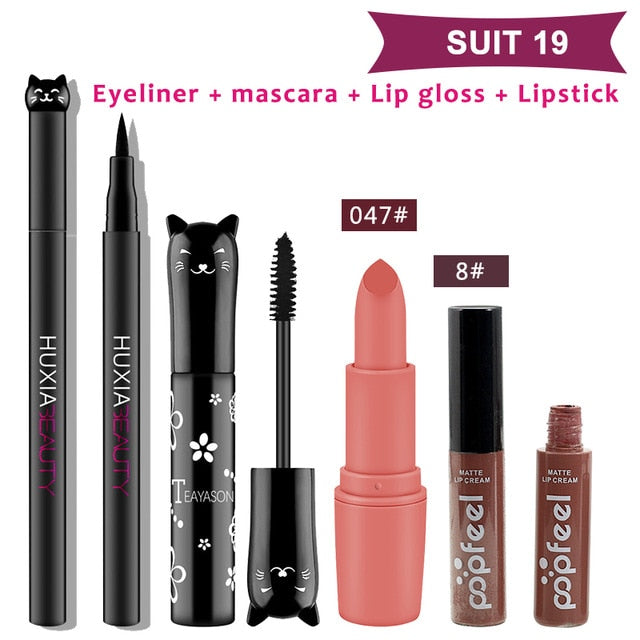 4 unids/set de maquillaje para gatos