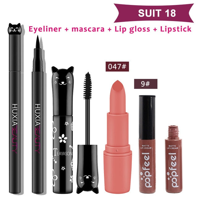 4 unids/set de maquillaje para gatos