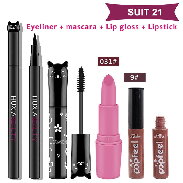 4 unids/set de maquillaje para gatos