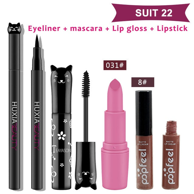 4 unids/set de maquillaje para gatos
