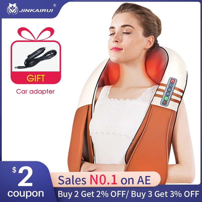 U Shape Electrical Shiatsu Back Neck Shoulder Body Massager