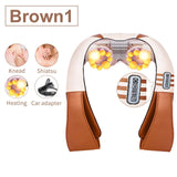 U Shape Electrical Shiatsu Back Neck Shoulder Body Massager