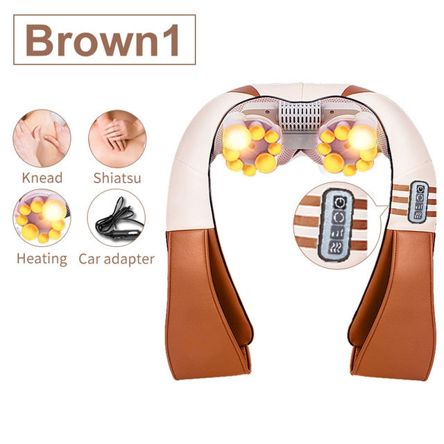 U Shape Electrical Shiatsu Back Neck Shoulder Body Massager