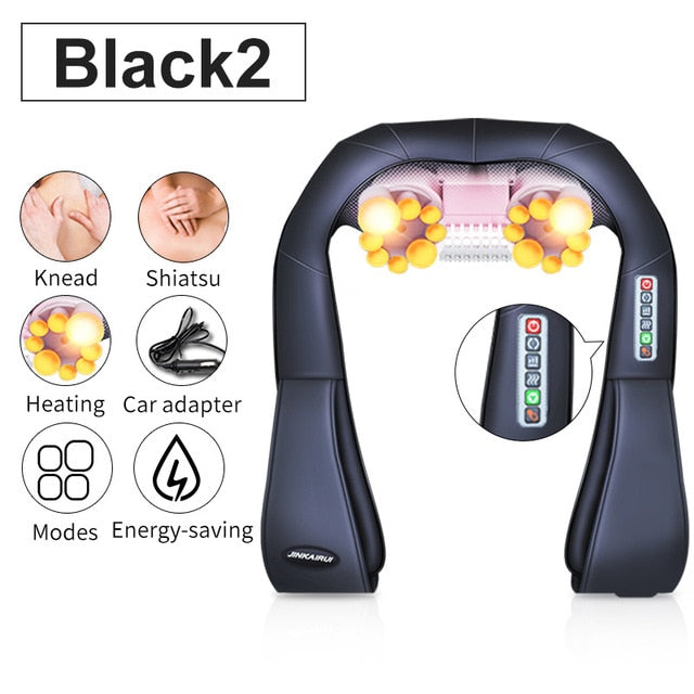 U Shape Electrical Shiatsu Back Neck Shoulder Body Massager