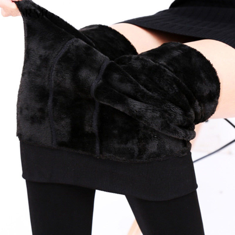 S-3XL Plus Size Warm Winter Leggings Women Warm Velvet Pants